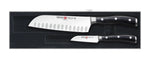 Coffret 2 couteaux Wusthof Classic Ikon - Santoku + légumes