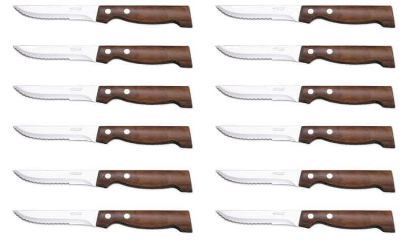 12 Couteaux à steak Arcos lame 11cm acier NITRUM® manche en bois