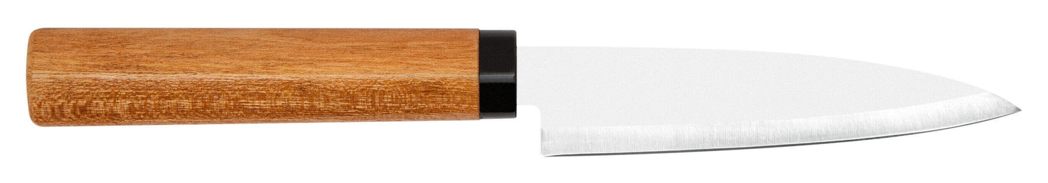 Couteau office + légumes KAI lame 9cm manche cerisier + étui protecteur