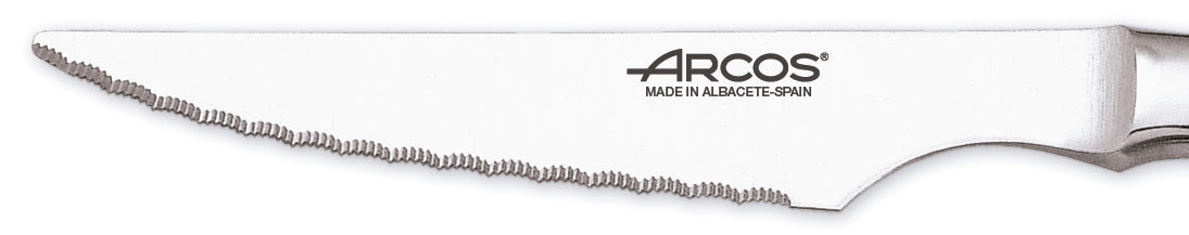 Coffret 6 couteaux + 6 fourchettes Arcos monobloc lames microdentées