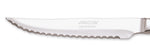 Coffret 4 couteaux à steak monobloc Arcos acier inox microdentées 11cm