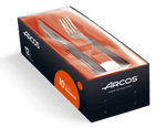 Coffret 6 couteaux + 6 fourchettes Arcos monobloc lames microdentées