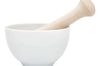 Mortier KAI blanc en porcelaine + pilon en bois