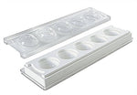 Moule pâtissier Silikomart silicone blanc 5 sphères 3D diamètre 48mm