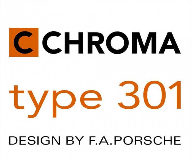 Coffret de 3 couteaux design Chroma Type 301 Design by F.A. Porsche martelés