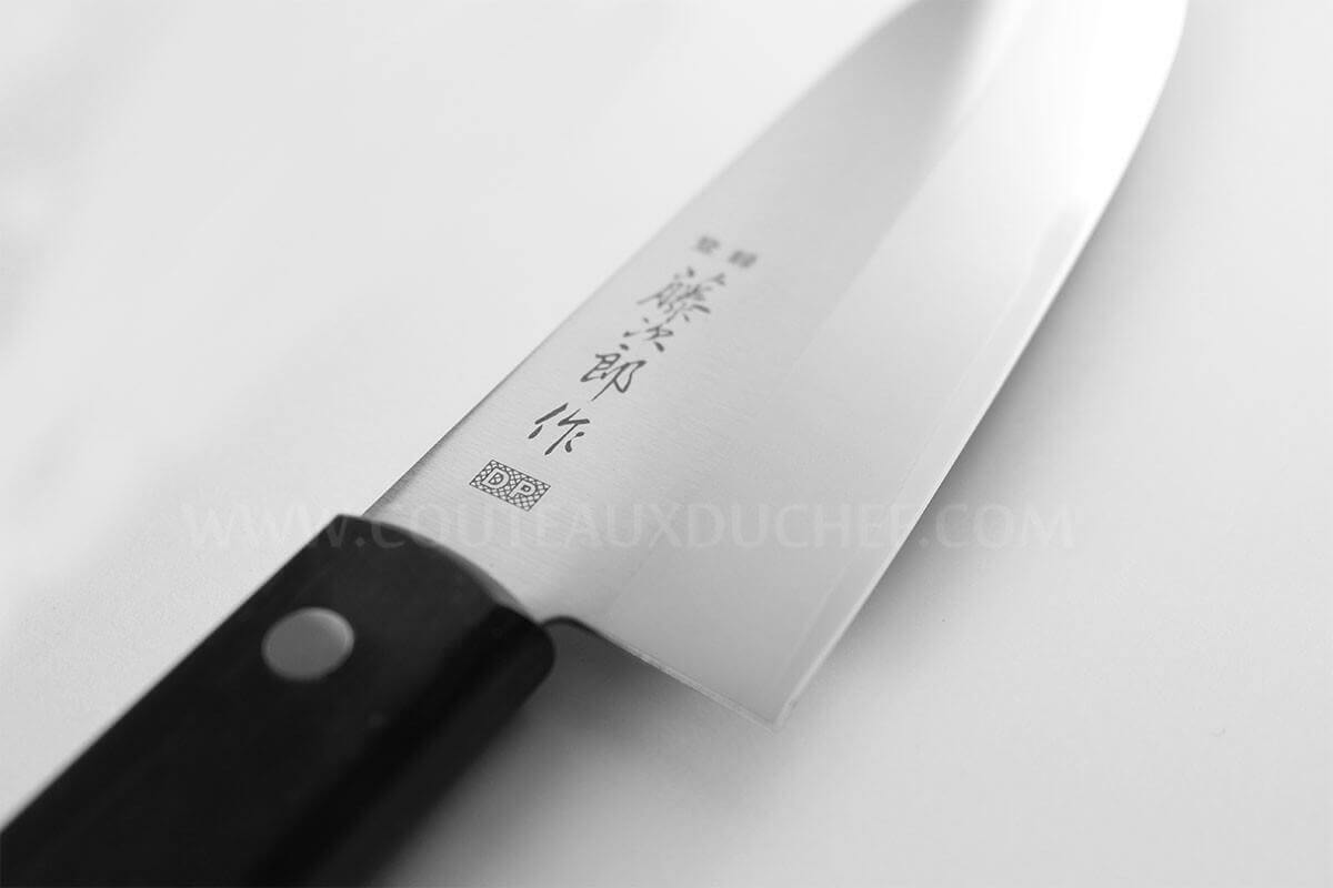 Couteau Santoku japonais Tojiro DP plein manche lame 17cm