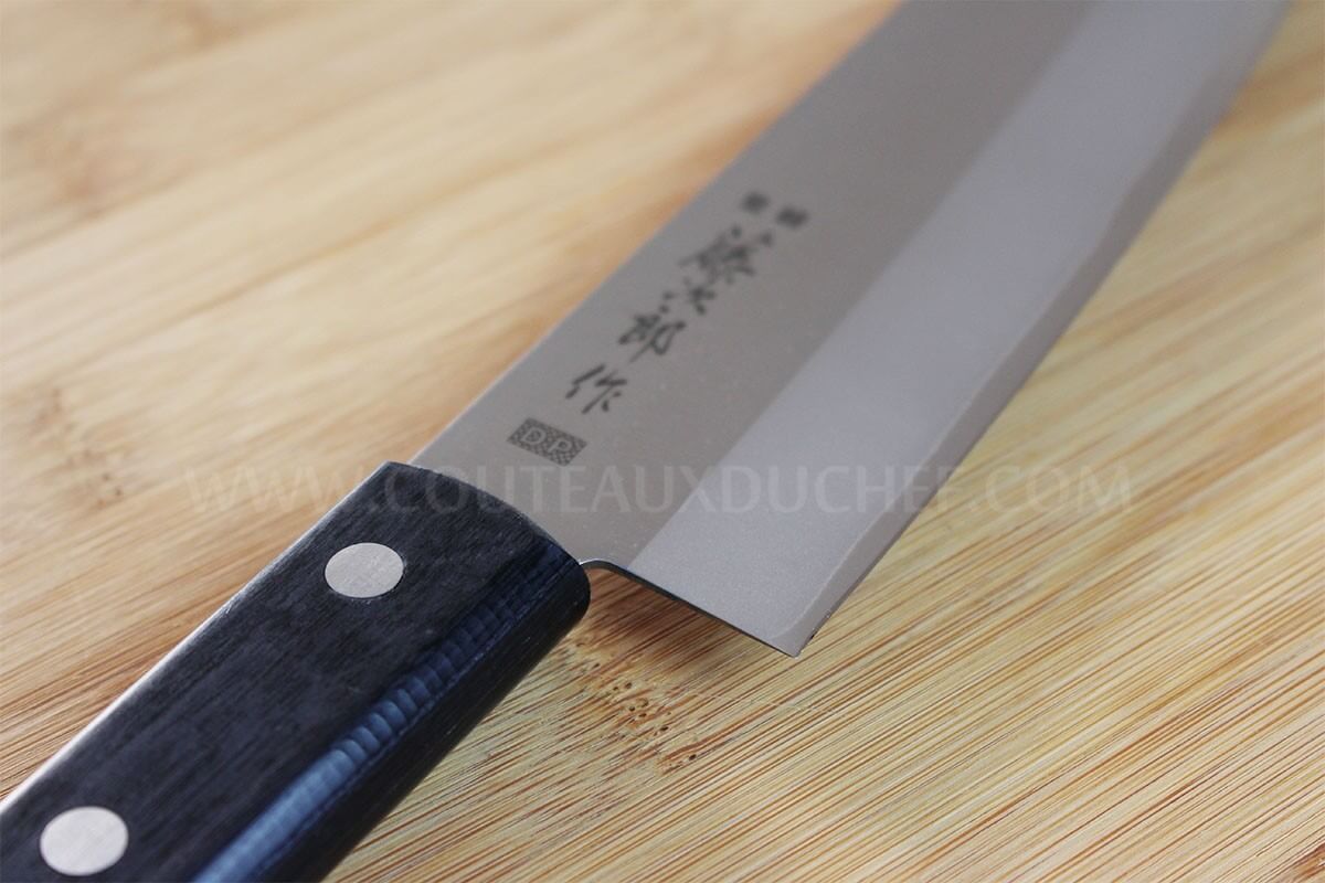 Couteau Santoku japonais Tojiro DP plein manche lame 17cm