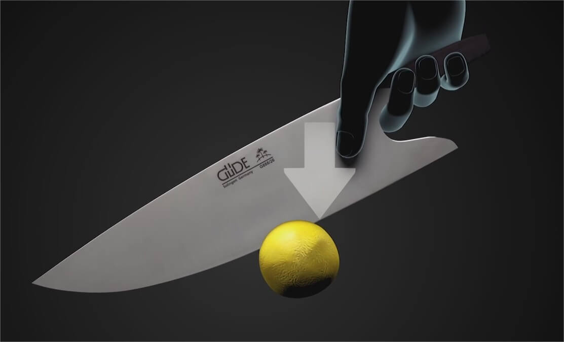 Couteau de chef Güde THE KNIFE 26cm unique et design