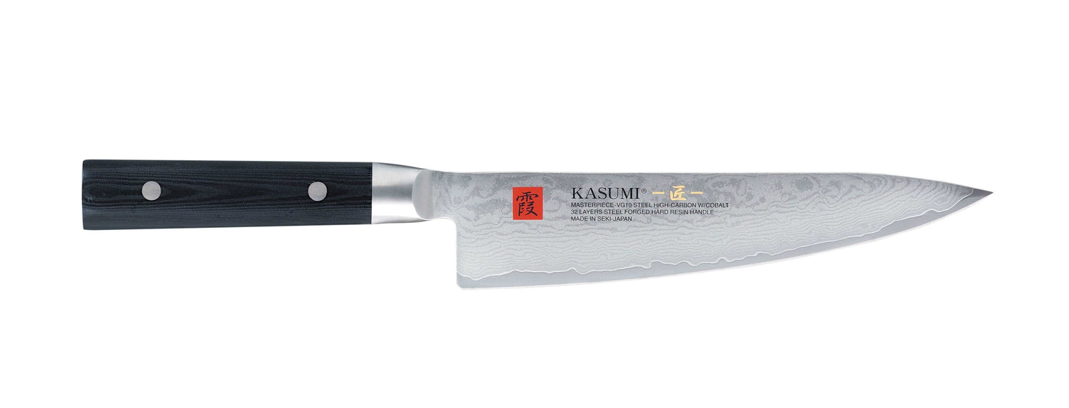 Coffret 2 couteaux japonais Kasumi Masterpiece damas haut de gamme