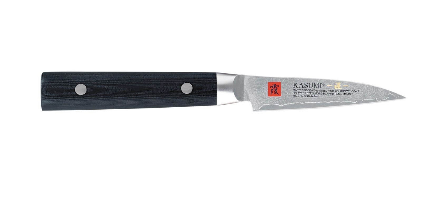 Couteau d'office japonais Kasumi Masterpiece damas haut de gamme 8cm