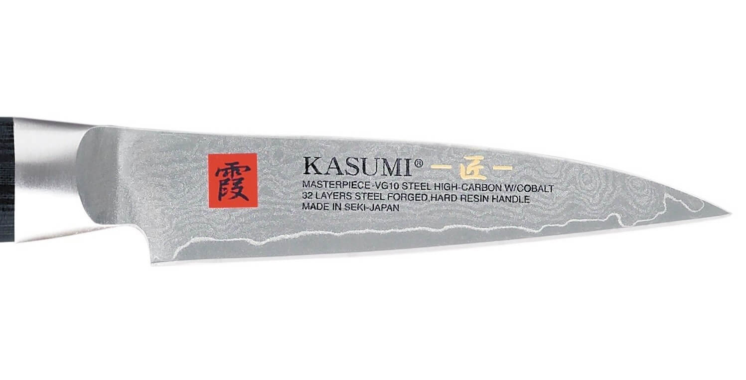Couteau d'office japonais Kasumi Masterpiece damas haut de gamme 8cm