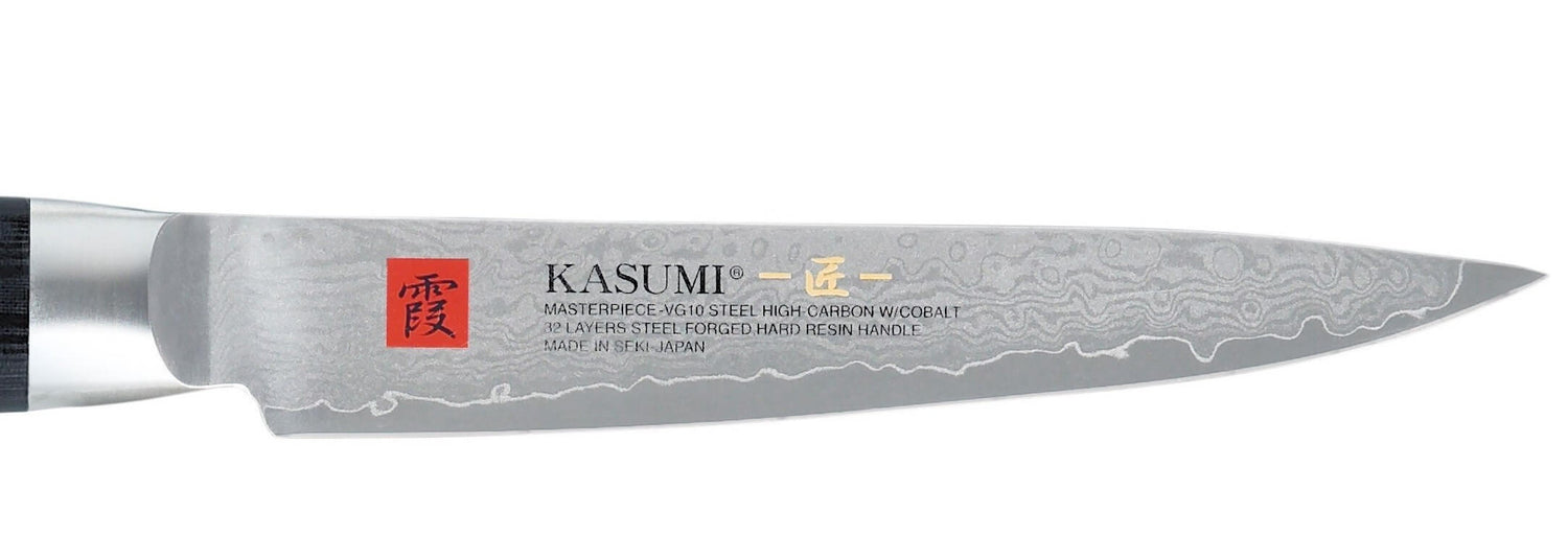 Couteau d'office japonais Kasumi Masterpiece damas haut de gamme 12cm