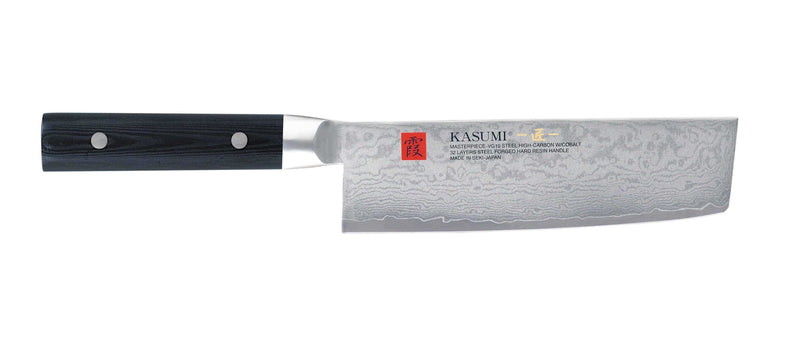 Couteau nakiri japonais Kasumi Masterpiece damas haut de gamme 17cm