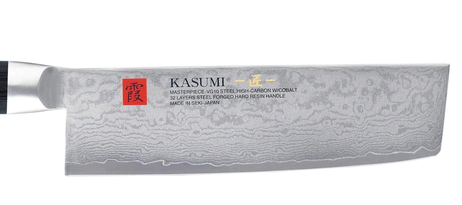 Couteau nakiri japonais Kasumi Masterpiece damas haut de gamme 17cm