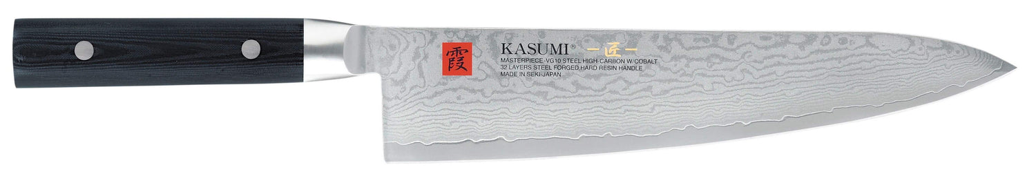 Couteau de chef japonais Kasumi Masterpiece damas haut de gamme 24cm