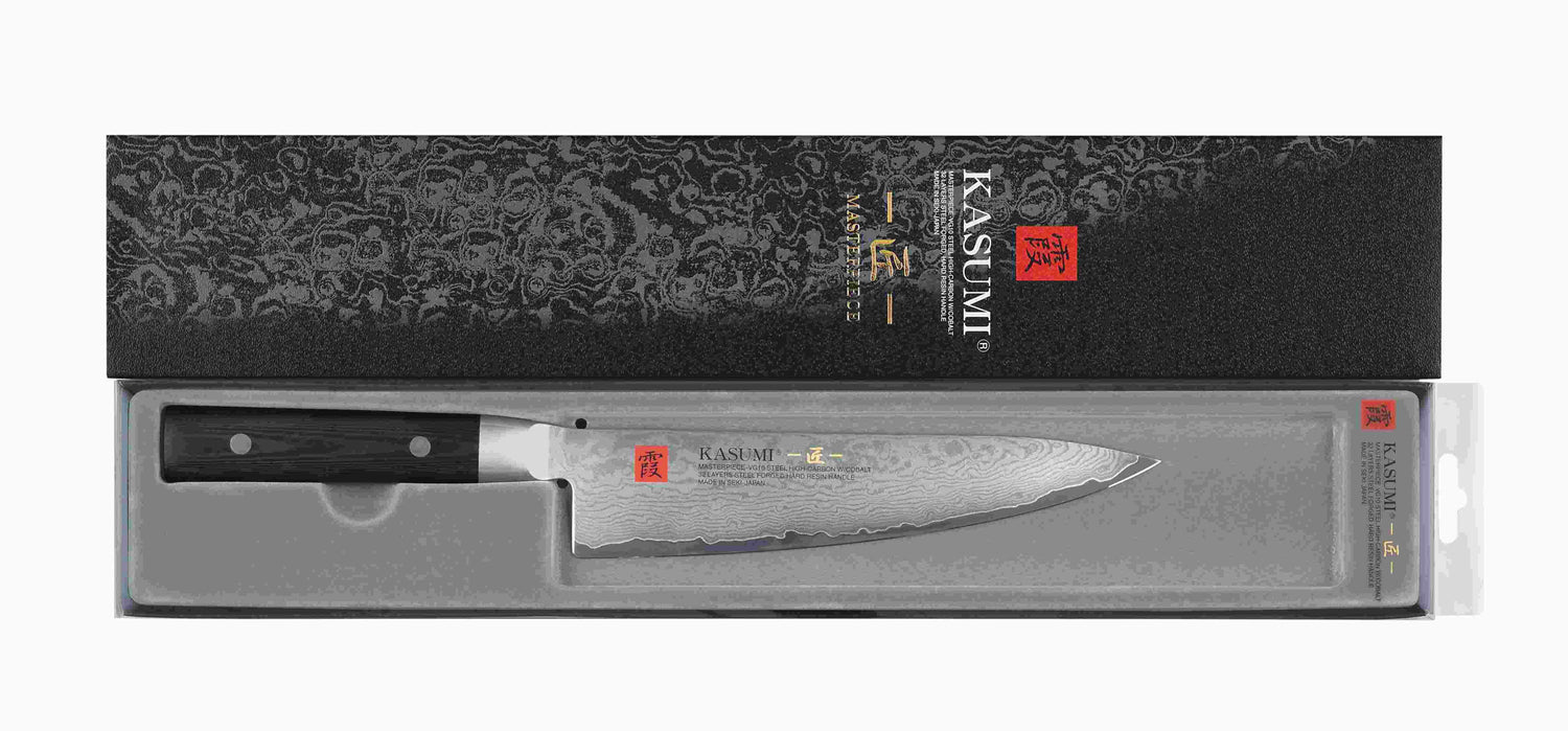 Couteau de chef japonais Kasumi Masterpiece damas haut de gamme 24cm