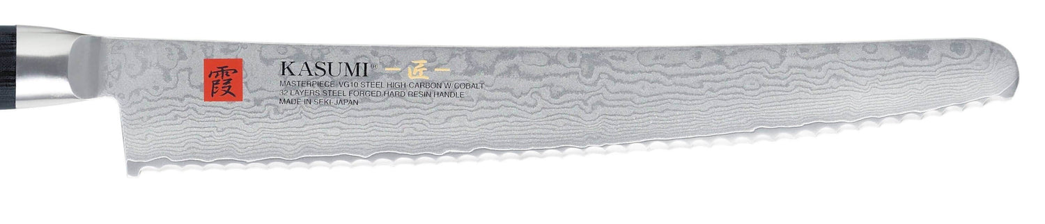 Couteau à pain japonais Kasumi Masterpiece damas haut de gamme 25cm
