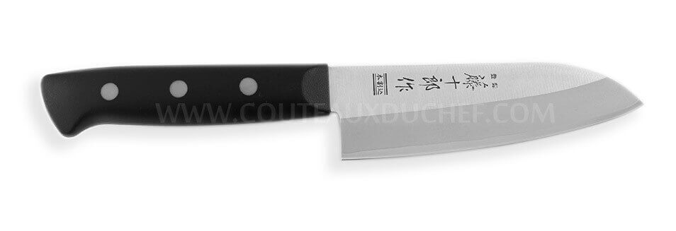Couteau santoku japonais Tojiro DP Eco lame 14cm manche riveté