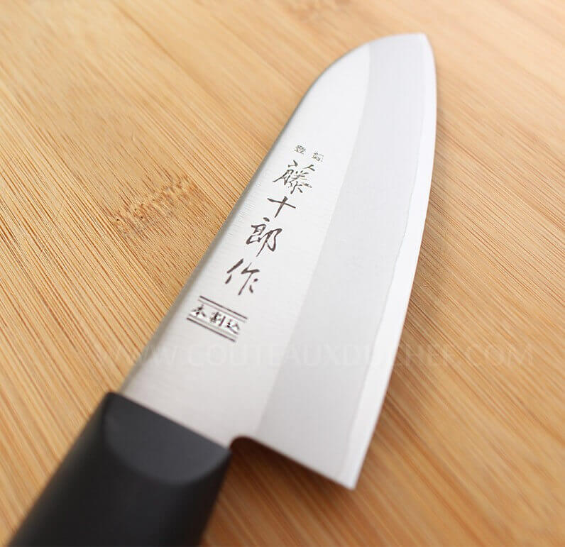Couteau santoku japonais Tojiro DP Eco lame 14cm manche riveté