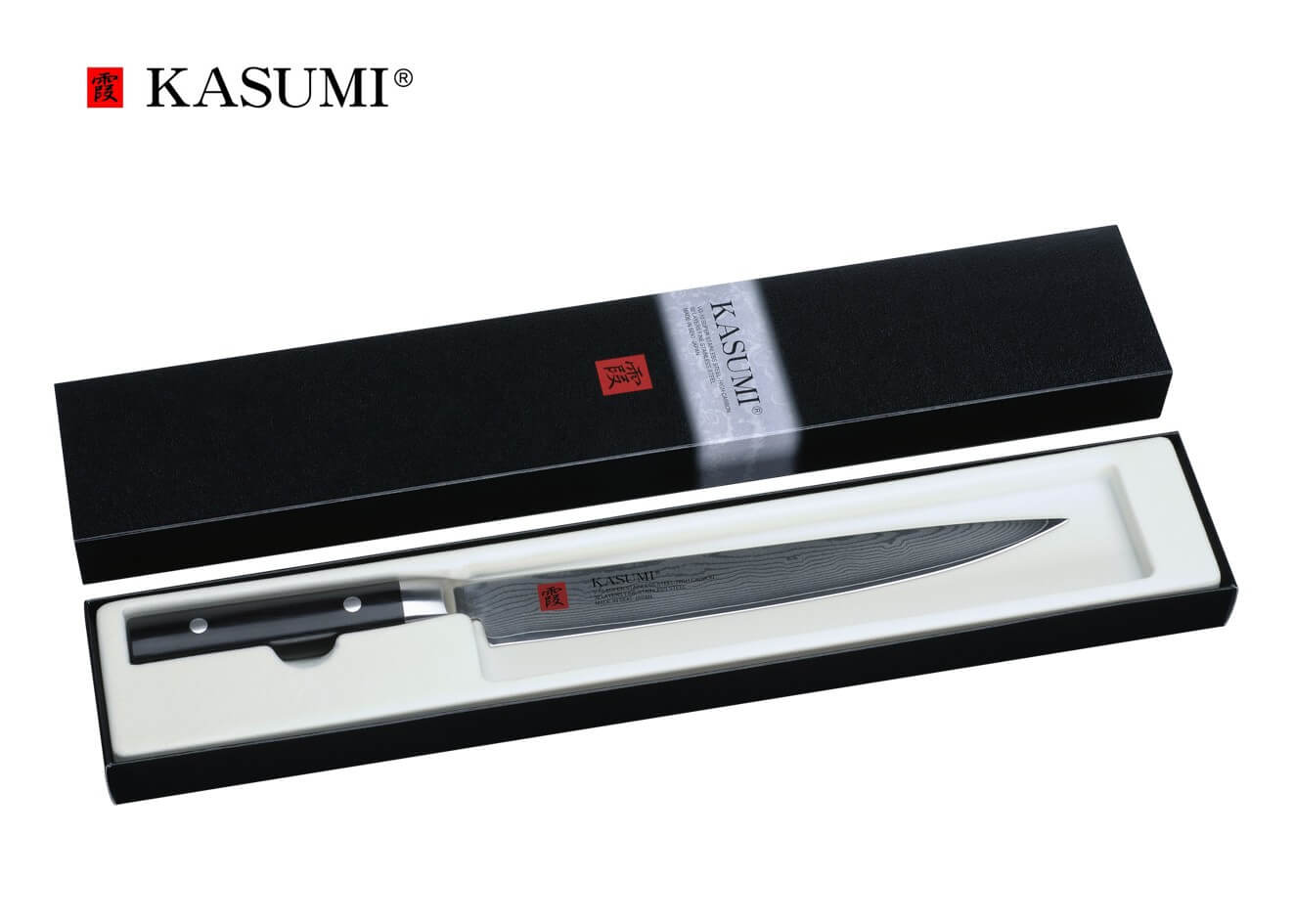 Couteau sashimi japonais Kasumi Standard lame damas 21cm