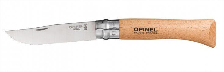 Couteau pliant Opinel traditionnel numéro 10 avec manche en hêtre
