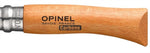 Couteau Opinel Tradition Carbone n°07 lame 8cm manche hêtre avec virole tournante