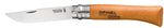 Couteau Opinel Tradition Carbone n°10 lame 10cm manche hêtre + virole tournante