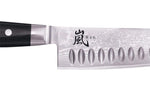 Couteau de chef japonais Yaxell RAN lame 20cm alvéolé damas 69 couches