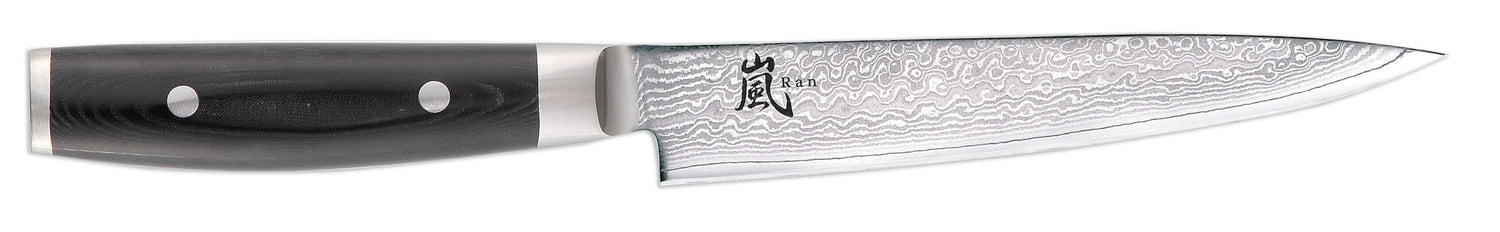 Couteau à trancher japonais Yaxell RAN lame 18cm damas 69 couches