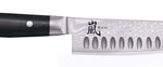 Couteau santoku japonais Yaxell RAN alvéolé 16.5cm damas 69 couches