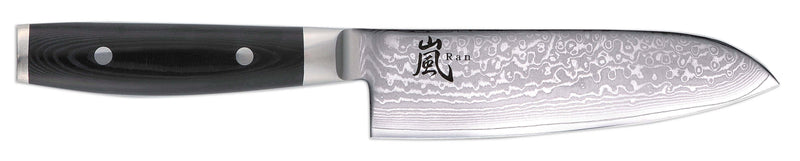 Couteau santoku japonais Yaxell RAN lame 16.5cm damas 69 couches