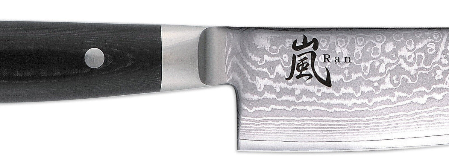 Couteau santoku japonais Yaxell RAN lame 16.5cm damas 69 couches