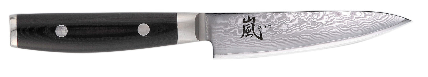 Couteau d'office japonais Yaxell RAN lame 12cm damas 69 couches