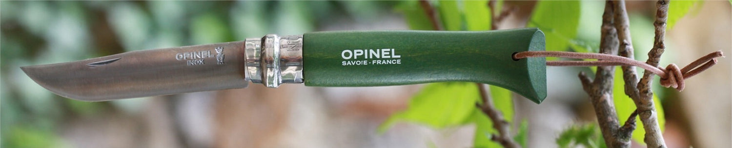 Couteau Opinel Baroudeur n°08 lame 8,5cm manche kaki