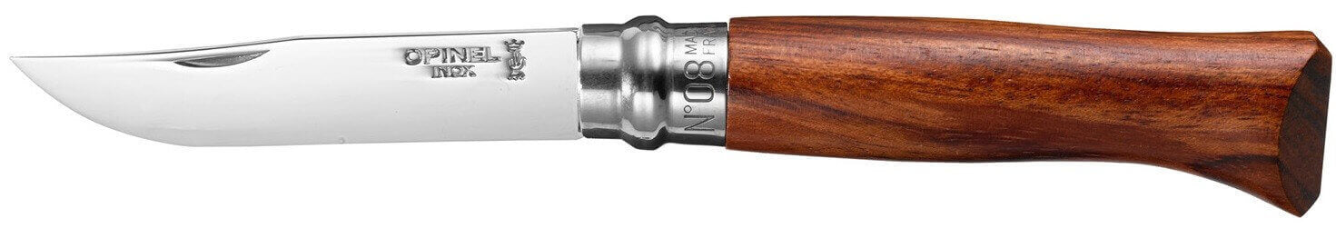 Couteau Opinel de luxe N°08 manche en padouk et lame inox