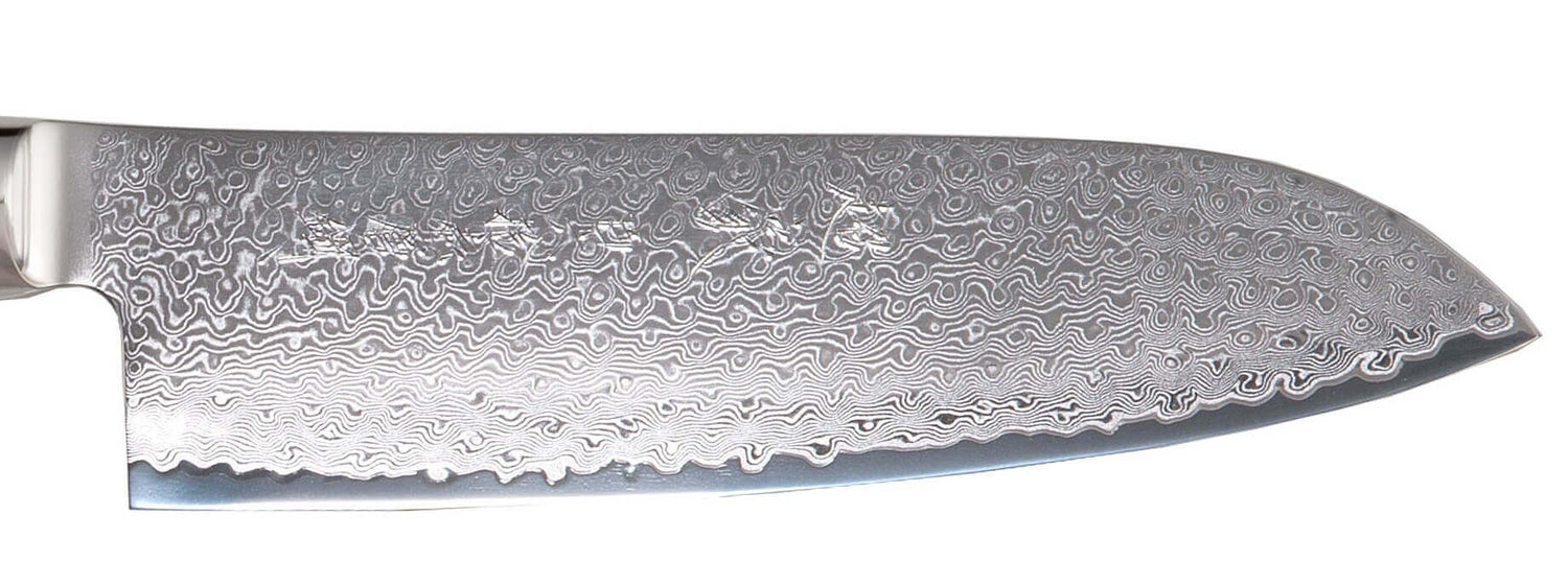 Couteau santoku japonais Yaxell SUPERGOU 16.5cm damas 161 couches