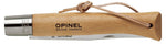 L'Opinel Géant n°13 lame 22cm virole tournante manche hêtre + lacet cuir