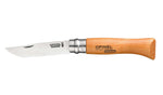 Coffret vitrine en bois Opinel Carbone 10 couteaux de poche manche hêtre