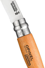 Coffret vitrine en bois Opinel Carbone 10 couteaux de poche manche hêtre