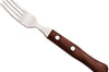 12 fourchettes à steak Arcos Dents 9 cm Manche en bois