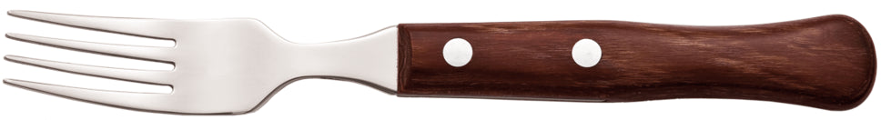 12 fourchettes à steak Arcos Dents 9 cm Manche en bois