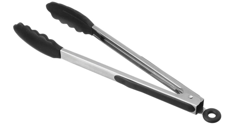 Pince à servir ergonomique 24cm embout en silicone noir