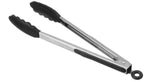 Pince à servir ergonomique 24cm embout en silicone noir