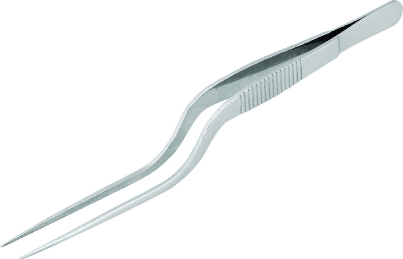 Pince à dresser courbée ultra-fonctionnelle tout inox 16cm
