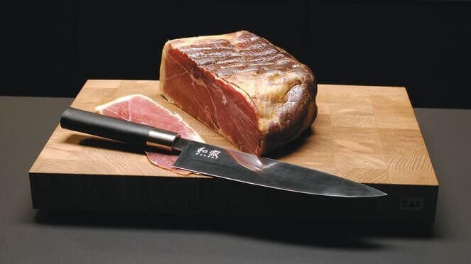 Couteau de chef japonais KAI Wasabi Black lame 23.5cm