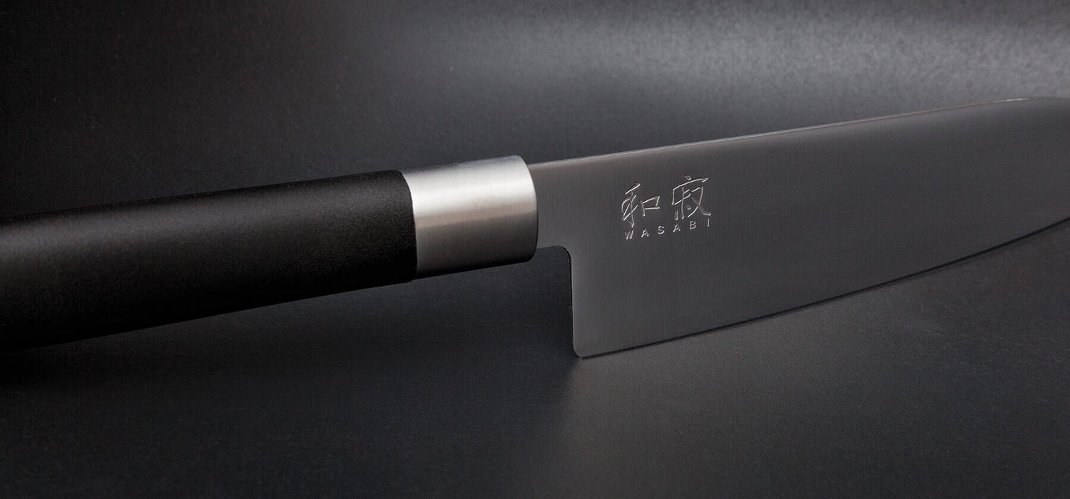 Couteau de chef japonais KAI Wasabi Black lame 23.5cm