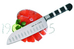Couteau santoku forgé DICK 1905 lame alvéolée 18cm manche design