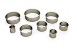 8 Emportes-pièces ronds unis de 2 à 9 cm
