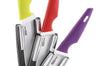 Bloc de 3 couteaux céramique Kitchen Artist manches colorés