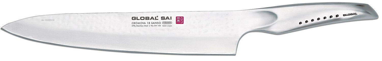 Couteau de chef japonais Global Sai 06 lame martelée 25cm